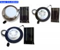 Solar Vent/Fan+LED LITE,S Steel Cowl W/Remote On/Off Control
