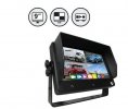 9" TFT LCD Digital Quad View Color Monitor with Built-In DVR