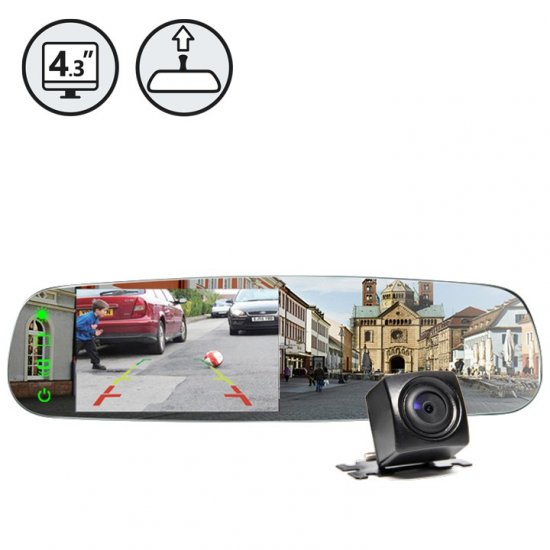 G-Series Backup Camera System With Frameless Mirror Monitor - Click Image to Close