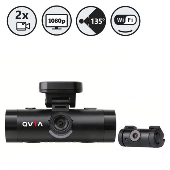 Qvia AR790 2 Channel Full HD Blackbox Dash Camera - Click Image to Close