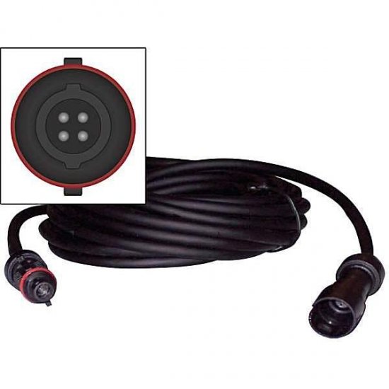 50 ft Round Male to Round Female Extension Cable for Audio - Click Image to Close