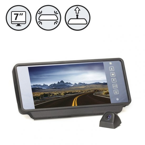 Backup Camera System with Commercial Mirror Monitor - Click Image to Close