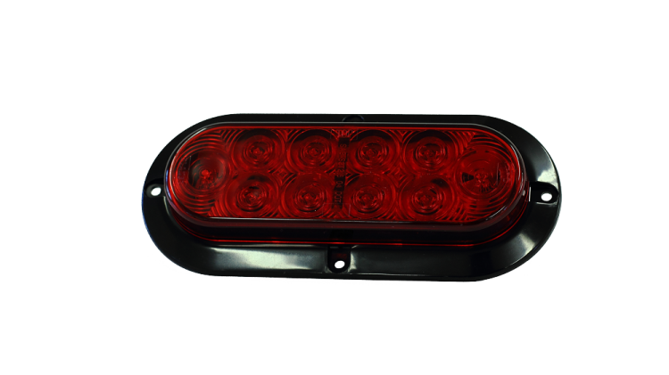6IN-OV-STT 6" Oval RED STT LED for TM3 / SPR16 / SPR25 - Click Image to Close
