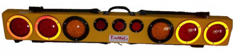 48 inch Heavy Duty Tow Lights - w/Strobe and MSide Markers - Click Image to Close