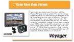 Voyager 7 inch Basic Color Rear View System