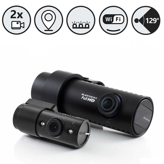 16GB 2 Channel Wi-Fi Dash Camera with Interior Infra-red Lens - Click Image to Close