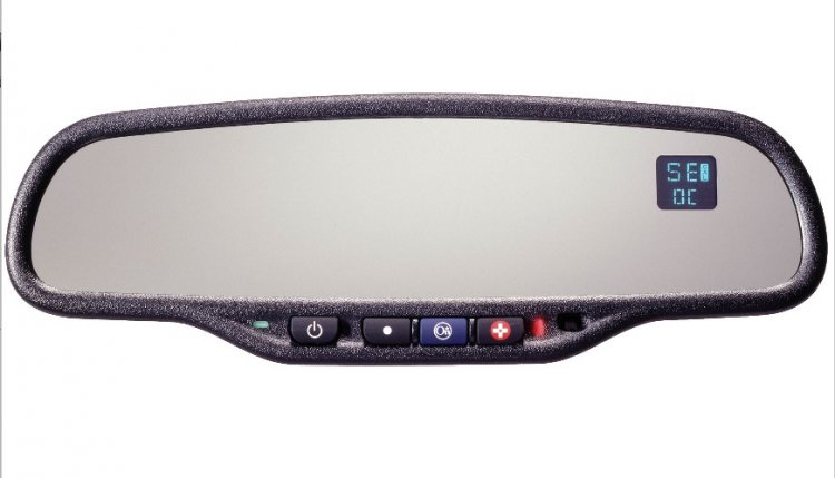 Gentex Auto-Dimming Rearview Mirror w/ Compass, Temperature - Click Image to Close
