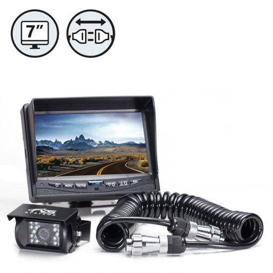 Backup Camera System With Trailer Tow Quick Connect Kit - Click Image to Close