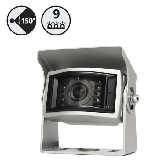 150° Backup Camera with 9 Infra-Red Illuminators - Click Image to Close