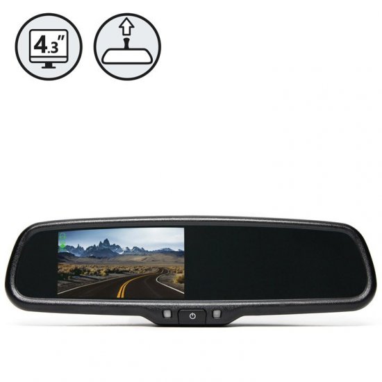 G-Series 4 Channel Rear View Mirror Monitor - Click Image to Close