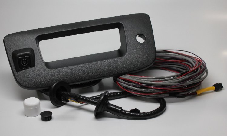 2007 Up GM Truck Tailgate Camera W/ 28 ft Harness - Click Image to Close