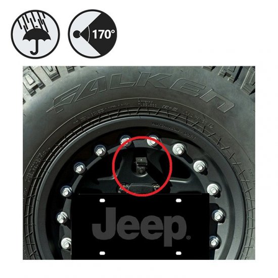 Backup Camera for Jeep Wrangler (2007-2017) - Click Image to Close