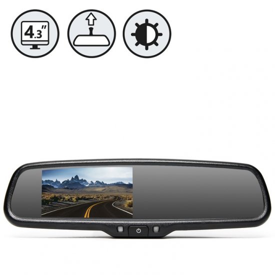 G-Series Rear View Replacement Mirror Monitor with Auto-Dimming - Click Image to Close