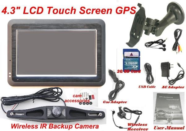 WIRELESS License Plate Camera with GPS 4.3 inch LCD/Bluetooth - Click Image to Close
