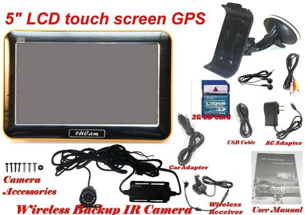 WIRELESS Clip-on Camera with GPS 5 inch LCD & Bluetooth - Click Image to Close