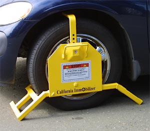 California Immobilizer car wheel boots THE ENFORCER 1 - Click Image to Close