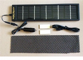 Solar Car Battery Maintainer, 17V, 65mA Min. Amorphous Cells - Click Image to Close