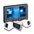 7 inch Color LCD Tri-View Back-up System: Color Rear, B/W Side-M - Click Image to Close